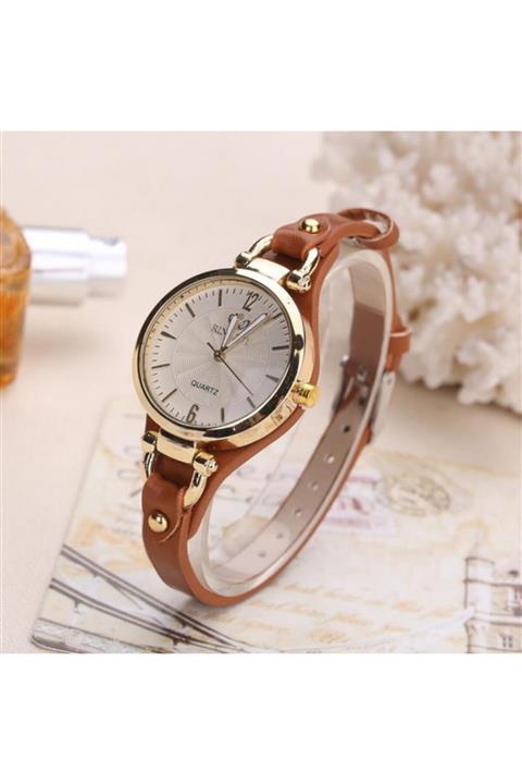 Toz Vintage Kahverengi Yuvarlak Vintage&retro Saat