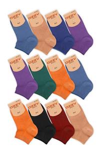 Ozzy Socks Kadın Bambu Dikişsiz Patik Çorap 24 Çift  Ospack103924