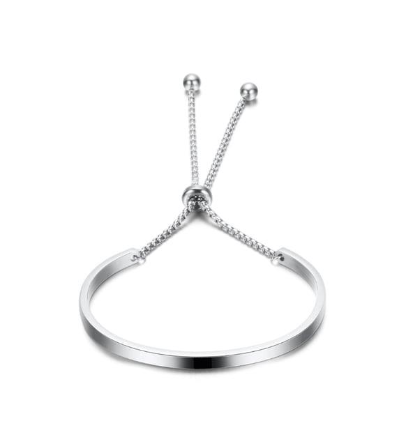 Chavin Bilek Ayarlı Kelepçe Bayan Çelik Bileklik eb21