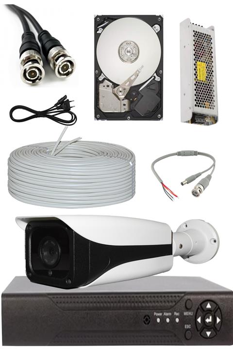 ELİTCAM Metal Dahua Kasa 1 Kameralı Full Hd Güvenlik Kamera Seti 5mp Lens 1080p