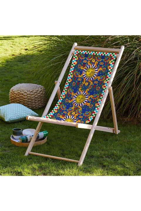Adawall Renkli Katlanabilir Şezlong