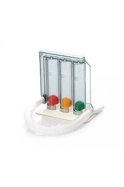 megev medikal Triflo Solunum Egzersiz Cihazi Akciğer Egzersiz Cihazı Üfleme Topu