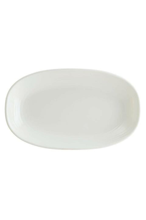 Bonna Porselen Gourmet Oval Porselen Kayık Tabak 29x17 Cm