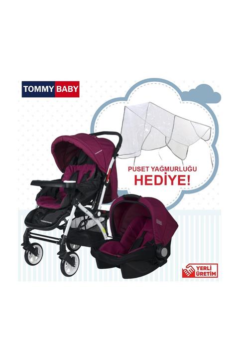 Tommybaby Eagle Travel (Seyahat) Sistem Bebek Arabası Mürdüm