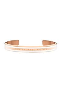 Daniel Wellington Classic Slim Bracelet Rose Gold Satin White Small - Kadın için