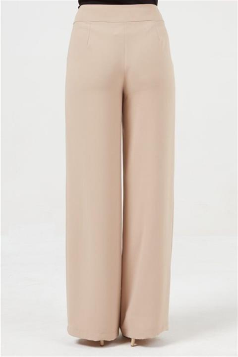 Setrms Kadın Yüksek Bel Geniş Paça Pantolon