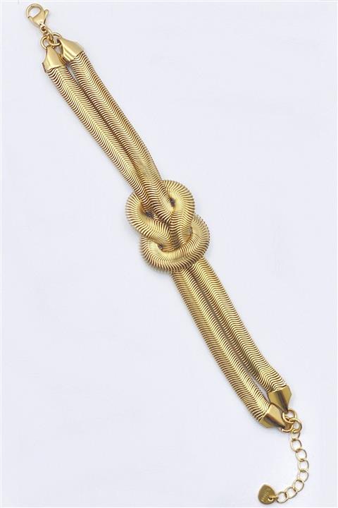 Esra Pamir Altın Renk Çelik Bileklik