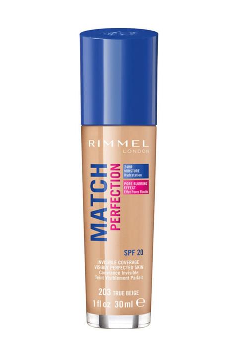 RIMMEL LONDON Fondöten - Match Perfection 203 True Beige 3614220954073