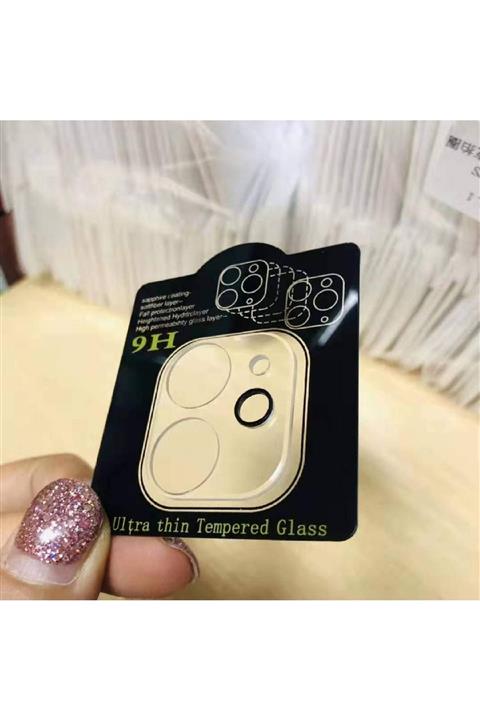 Gritty Iphone 12 Mini Metal Çerçeveli (şeffaf)kamera Koruma Lensi