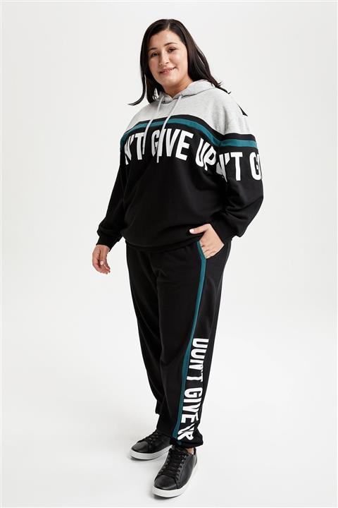 DeFacto Slogan Baskılı Cepli Relax Fit Jogger Eşofman Altı