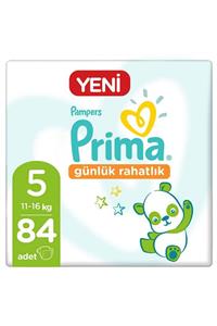 Prima Bebek Bezi Günlük Rahatlık 5 Beden 84 Adet Tekli Paket 21x4