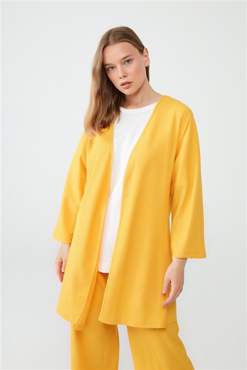 Muni Muni Hırka Pantolon İkili Takım - Hardal 50403