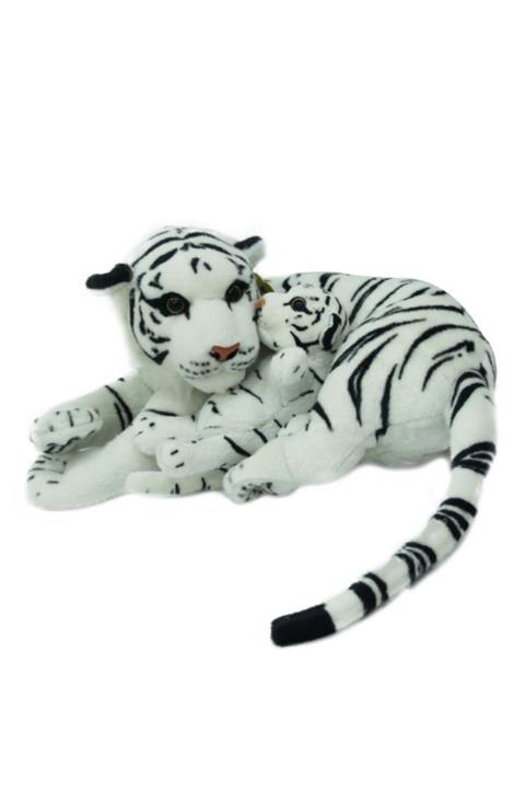 Sunman Peluş Kaplan Anne Ve Yavrusu