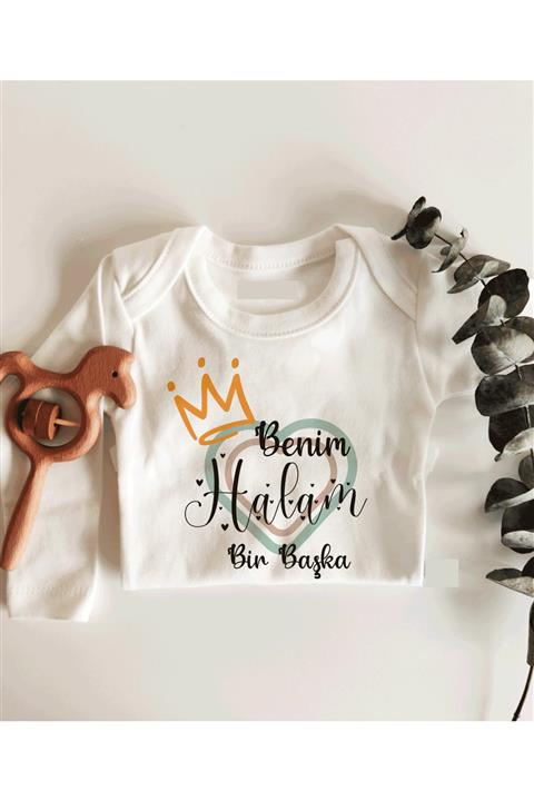 Limon Benim Halam Bir Başka Uzun Kol Çıtçıtlı Organik Bebek Body