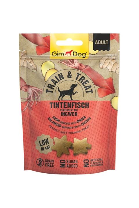 Gimdog Train&trait Mürekkep Balığı Ve Zencefil Köpek Ödülü 125gr