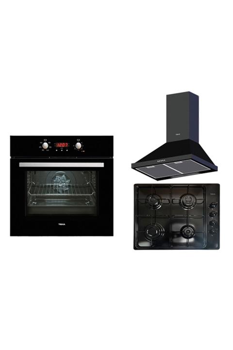 Teka Chef 4 Ankastre Set (heb 723 Bk + Hlx 60 4g Aı Al But Bk + Dbt 60 Bk