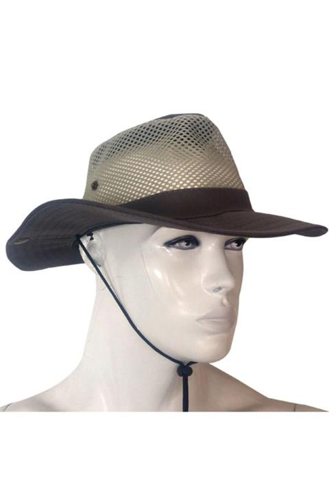 e life tasarım Art-7502 Fileli Şapka Gri