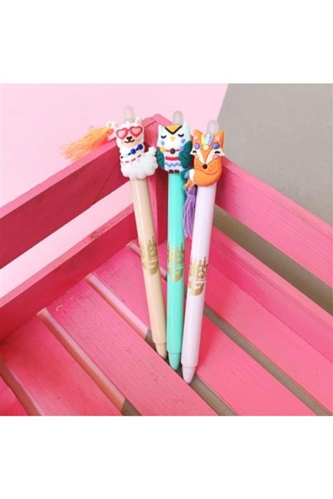 Cem Püsküllü Hayvanlar Silinebilir Tükenmez Kalem