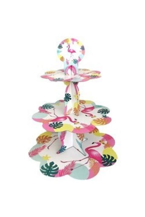 parti sürprizi Flamingo Cupcake Standı