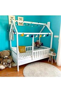 Baby Kinder Wh. Lovely Ahşap Montessori Bebek Ve Çocuk Oyun Evi Ve Karyolası