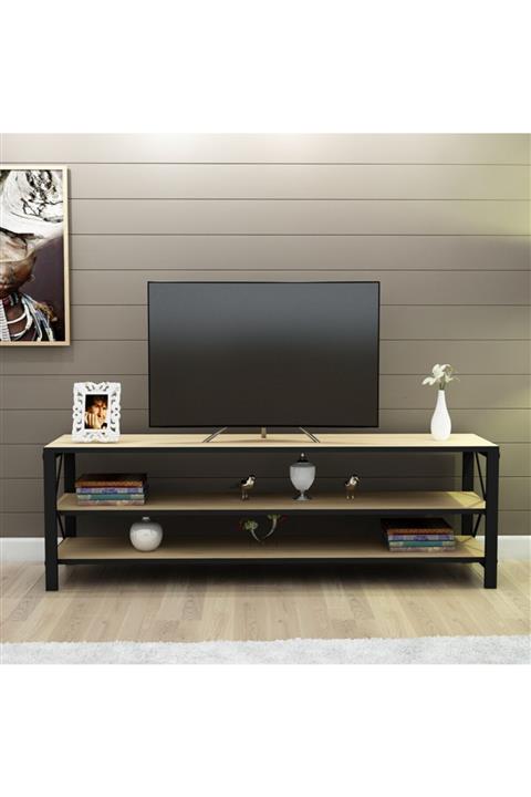 tiatedarik Molse Raflı Metalli Tv Ünitesi