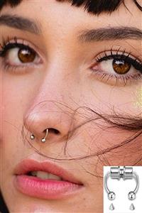 NARKİSSOS Fake Septum Piercing Cerrahi Çelik Mıknatıslı