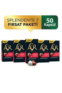 L'OR - Splendente - Intensity 7 - Nespresso Uyumlu Kapsül Kahve Fırsat Paketi 10 X 5 Paket (50 Adet)