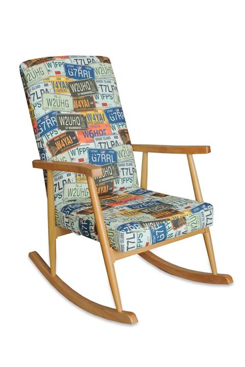 Asedia Trend Naturel -plaka Döşemeli Sallanan Sandalye