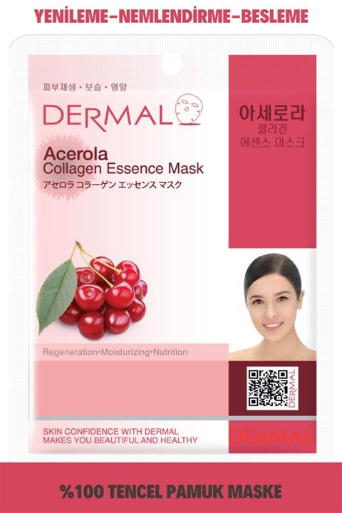 Dermal Barbados Kırazı Özlü Kollajen Maskesı 23 Gr