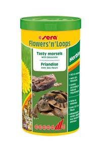 SERA Flowers N Loops Kurutulmuş Çiçekli Sürüngen Yemi 1000 ML