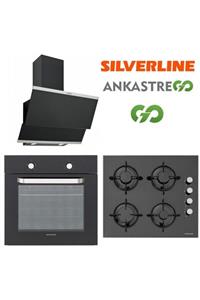 Silverline Siyah Cam Ankastre Set Bo6275b01 - Cs5349b01 - 3420