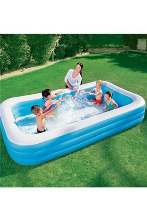 Intex Ne Güzel 3 Halkalı Büyük Şişme Aile Havuzu 305x183x56 cm