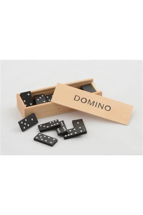 EvimShopping Ahşap Kutulu Domino