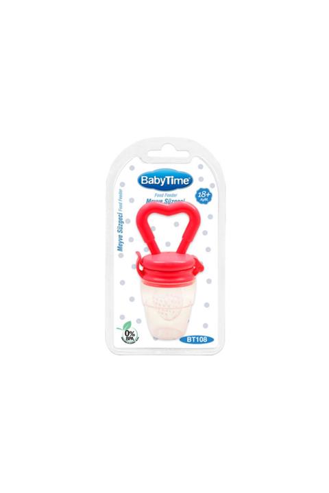 Babytime Kırmızı Renk Meyve Süzgeci