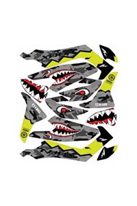 OMAD Yamaha Nmax 155 Sticker Seti Shark Gri