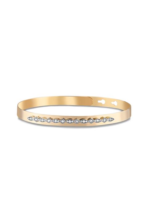 Barok Diamond Astar Pırlanta Kelepçe 0.17 Ct. E Vs 18k