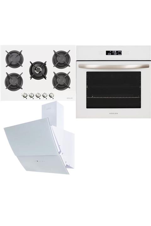 Süsler Lüx Beyaz Ankastre Set