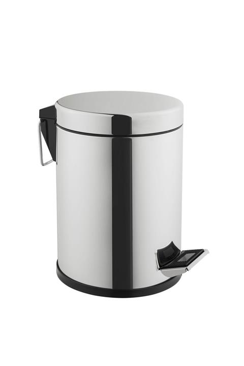VitrA Arkitekta A44054 Çöp Kovası, 3 Litre, Parlak Paslanmaz Çelik