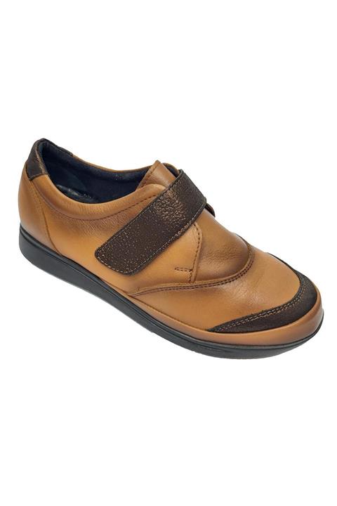 Gala Kadın Hakiki Deri Simli Ortopedik Ayakkabı