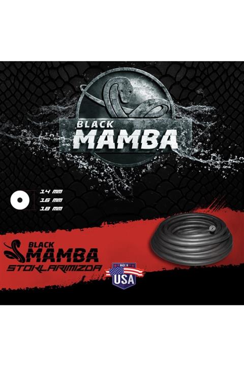 AtiSub 18 mm Black Mamba Siyah Çevirme Zıpkın Lastiği 1m