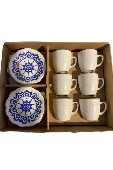 Kosova Züccaciye Kosova Keramika 12 Parça 6 Kişilik Çay Fincanı