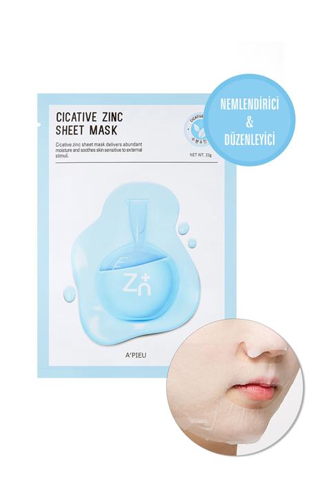 Missha Hassas Ciltler İçin Nemlendirici Çinko Özel Bakım Maskesi Cicative Zinc Sheet Mask