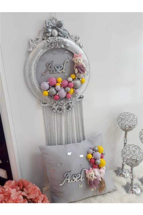 ARMAGAN BEBEK NİKAH ŞEKERİ Bebek Kapı Süsü Yastık, Bubble Kapı Süsü, Yastık ,kız Bebek Süsleme