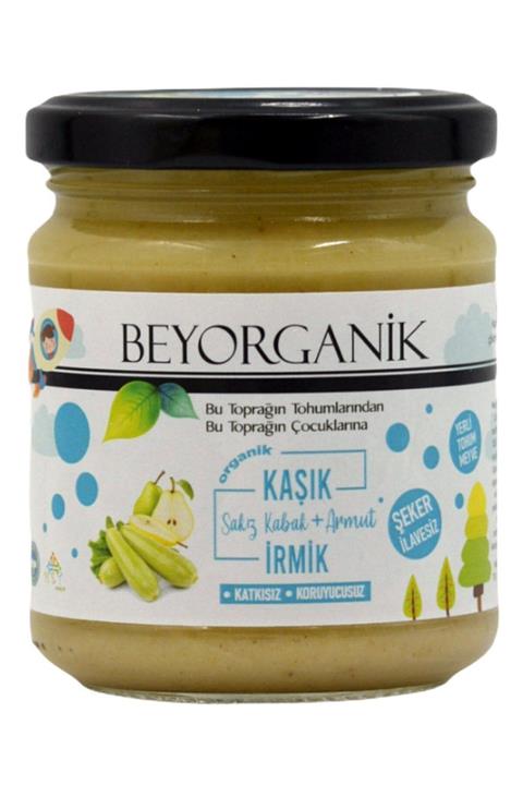 Beferment Beyorganik Kaşık Serisi Sakızkabağı Armut Irmik Kavanoz Püresi