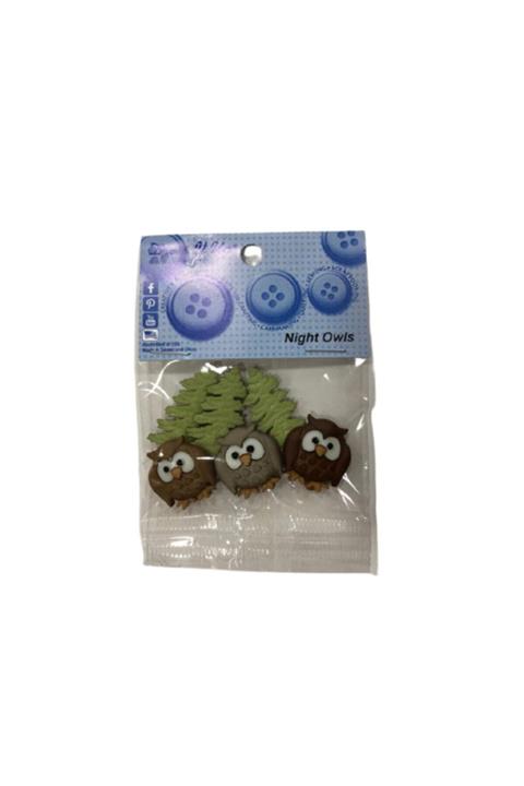 Dress it Up Aksesuar Düğme (night Owls )