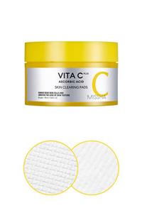 Missha C Vitamini İçerikli Leke Karşıtı Temizleme Pedi (60Adet) Vita C Plus Skin Clearing Pads Double Set