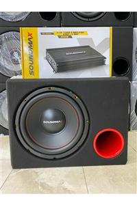 Soundmax 30 Cm Kabinli Bass 1500wat 400rms 4 Kanallı Anfi 3000wat 4x60rms Ikili Ikili