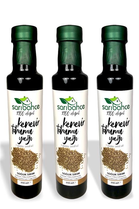 Sarıbahçe Kenevir Tohumu Yağı (soğuk Sıkım) - 250 Ml - 3lü Paket