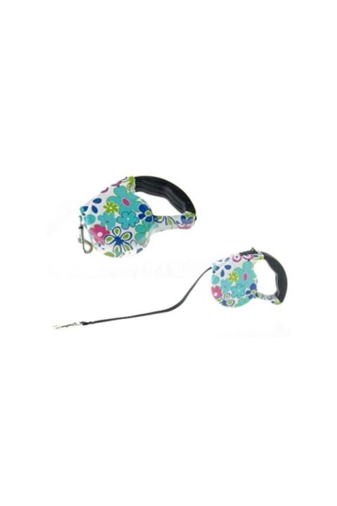 GENX Uzayan Çiçek Desenli Köpek Tasması