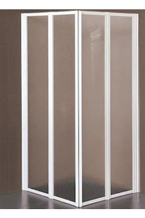 Pal Beyaz Profil Plastik Duşakabin90x90